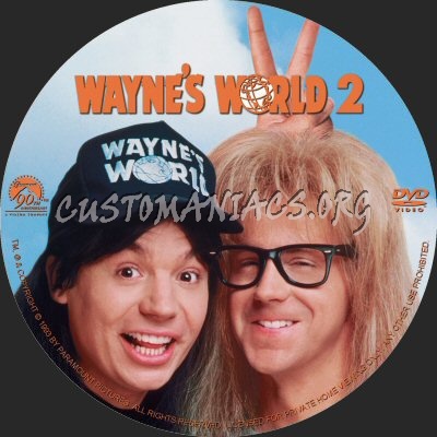 Wayne's World 2 dvd label