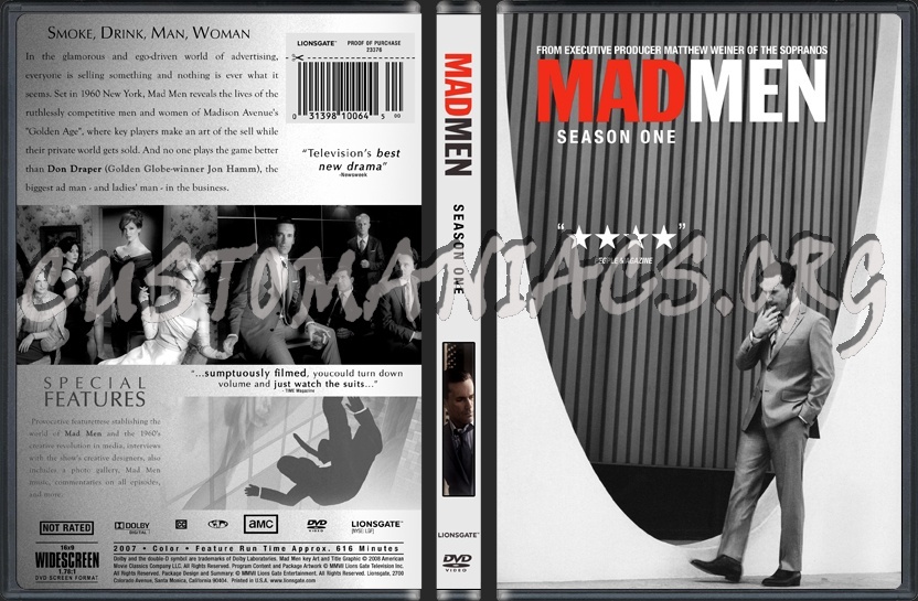 Mad Men Season 1 dvd cover