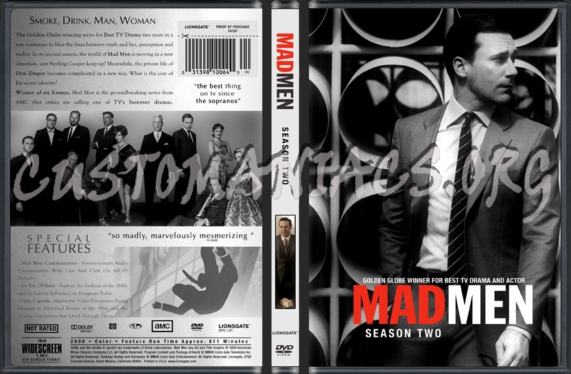 Mad Men Season 2 dvd cover