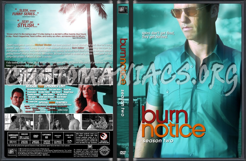 Burn Notice Season 2 dvd cover