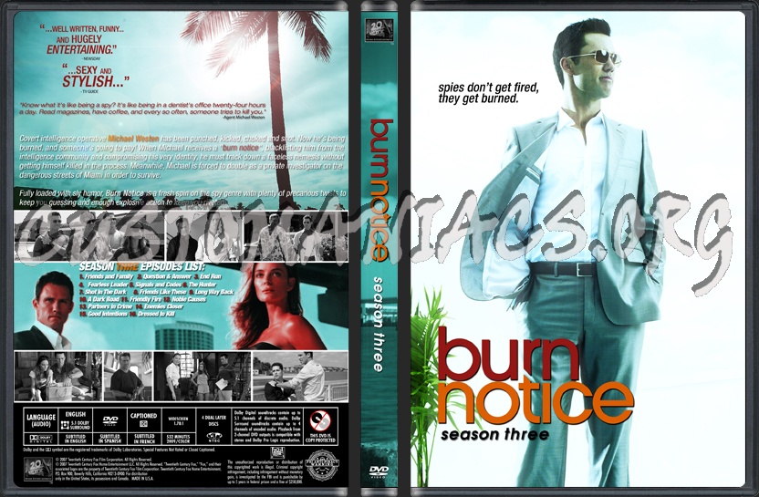 Burn Notice Season 3 dvd cover