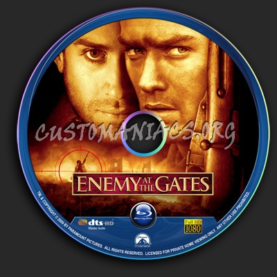 Enemy At The Gates blu-ray label