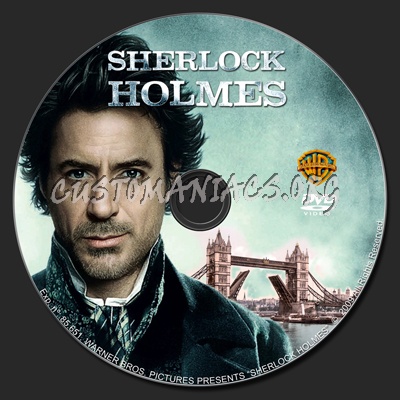 Sherlock Holmes dvd label