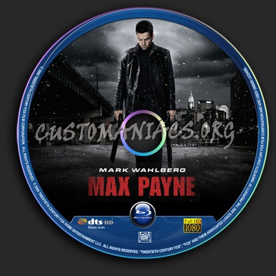Max Payne blu-ray label