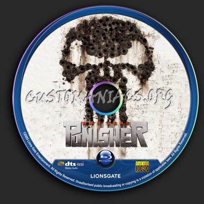 Punisher 2 - War Zone blu-ray label