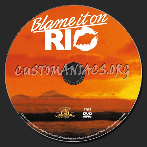 Blame it on Rio dvd label