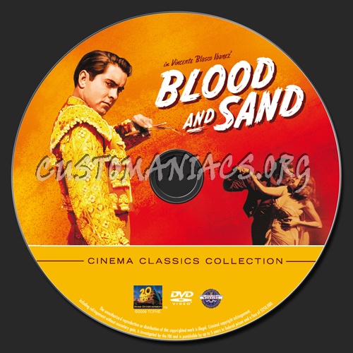 Blood and Sand dvd label