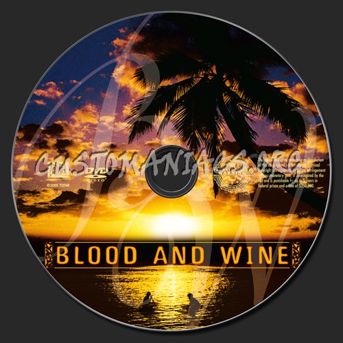Blood and Wine dvd label