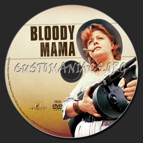 Bloody Mama dvd label