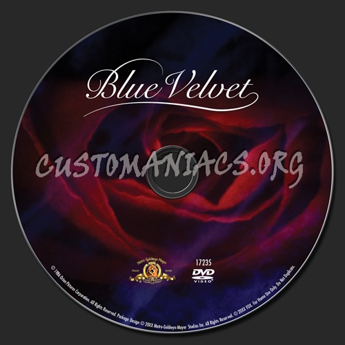 Blue Velvet dvd label