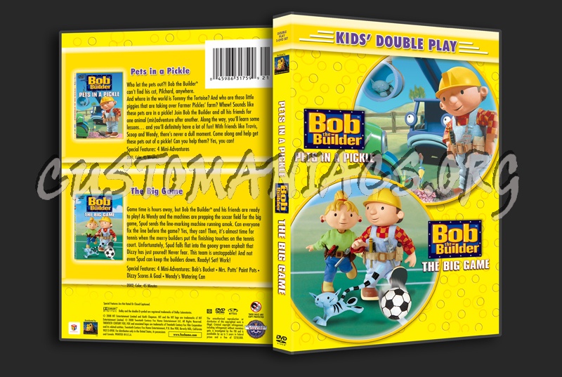 Bob the Builder: Pets in a Pickle / The Big Game dvd cover