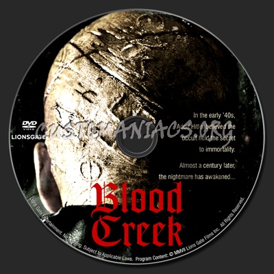Blood Creek dvd label