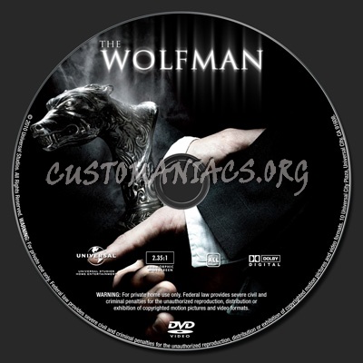 The WolfMan dvd label