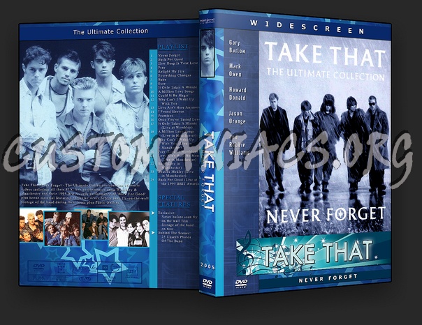 Take That - Never Forget dvd cover