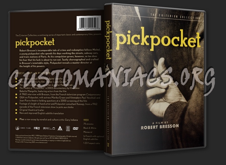 314 - Pickpocket dvd cover