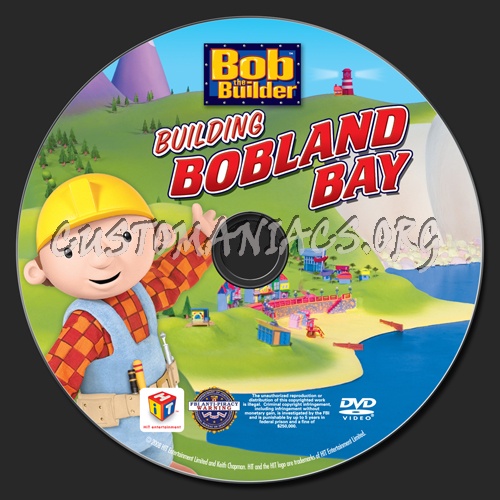 Bob the Builder Building Bobland Bay dvd label