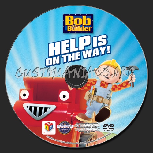 Bob the Builder Help is on the Way dvd label