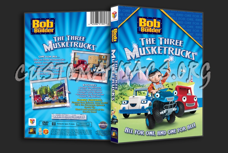 Bob the Builder: The Three Musketrucks dvd cover