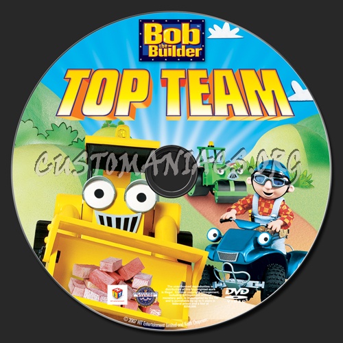 Bob the Builder: Top Team dvd label