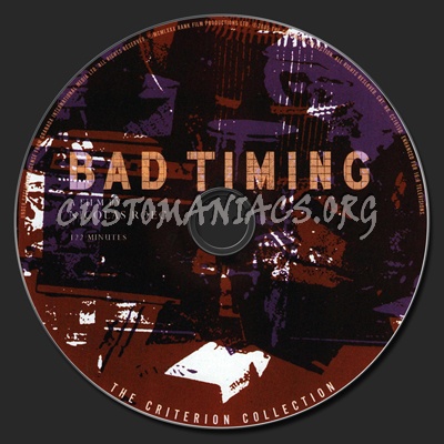 303 - Bad Timing dvd label