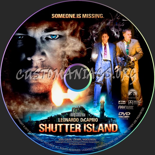 Shutter Island dvd label