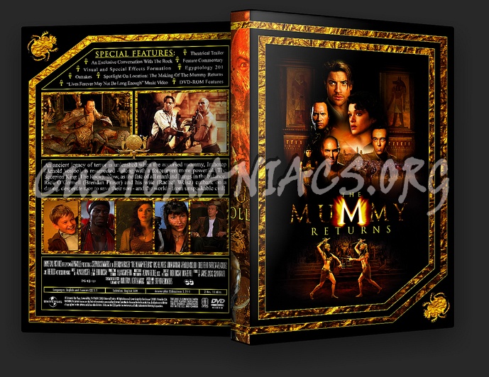 The Mummy Returns (Spanning Spine) dvd cover