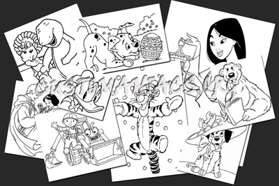 900 Disney Kids Pictures For Colouring 