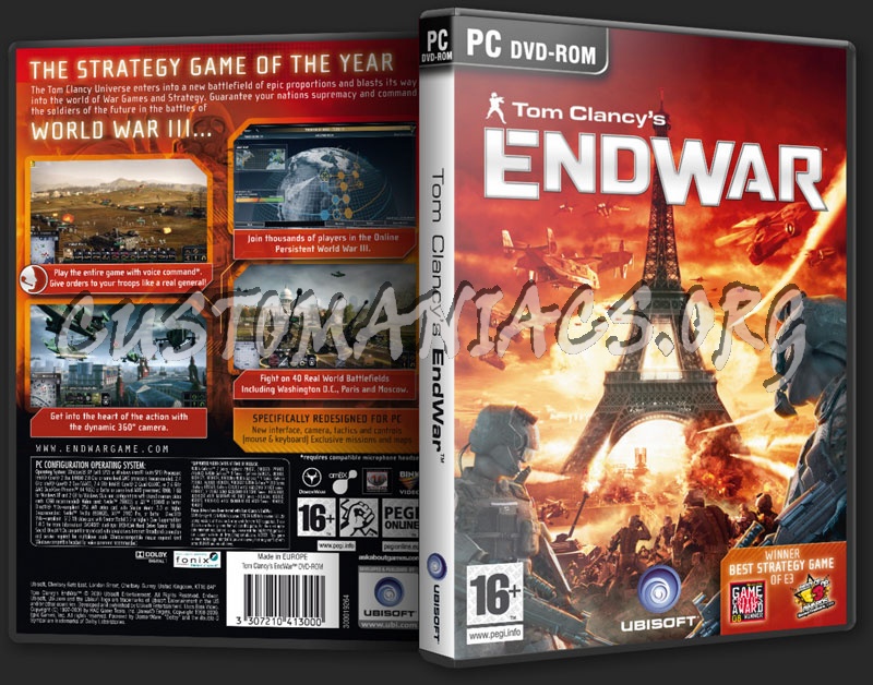 Tom Clancy's EndWar dvd cover