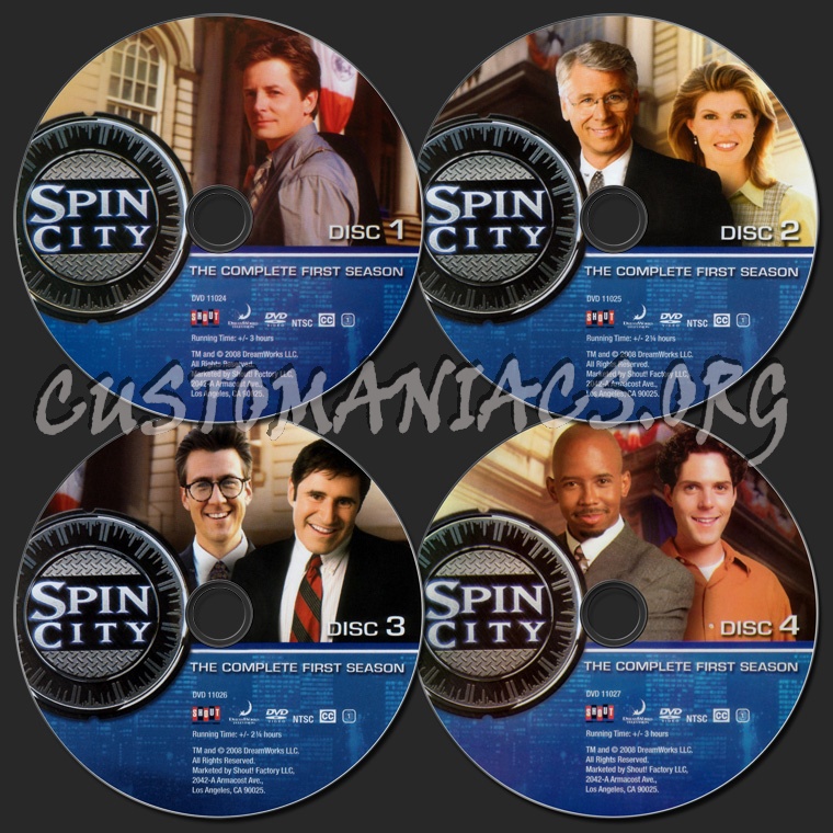 Spin City Season 1 dvd label