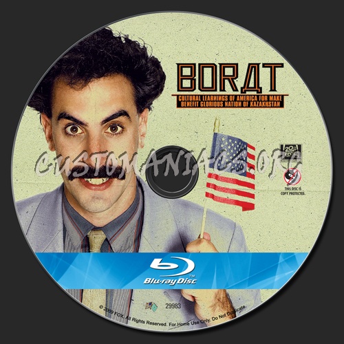 Borat blu-ray label