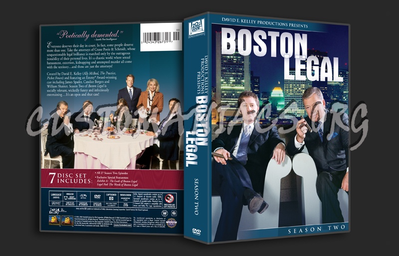 Boston Legal Season 2 dvd cover