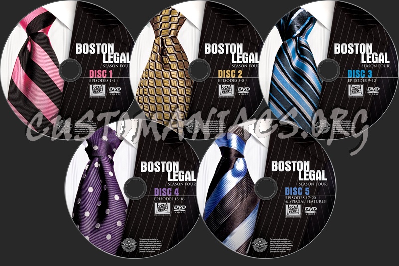 Boston Legal Season 4 dvd label