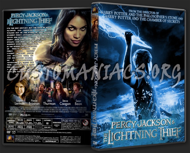 Percy Jackson & The Olympians: The Lightning Thief dvd cover