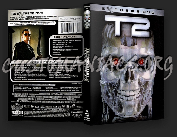 Terminator 2 - Judgment Day dvd cover