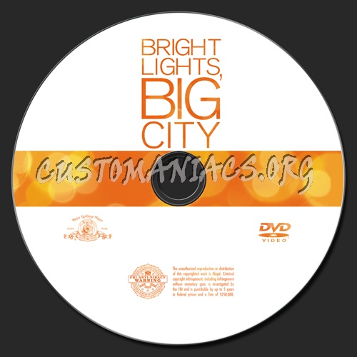 Bright Lights, Big City dvd label