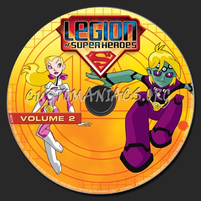 Legion of Super Heroes Volume 2 dvd label