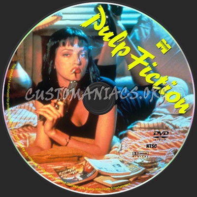 Pulp Fiction dvd label