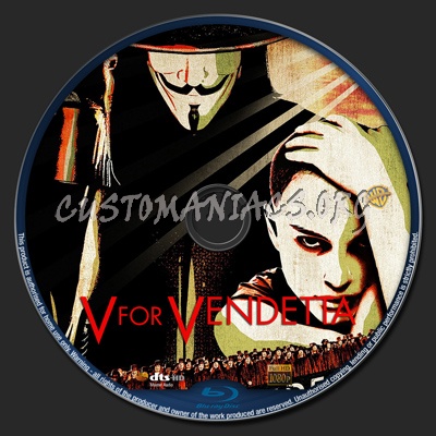 V For Vendetta blu-ray label