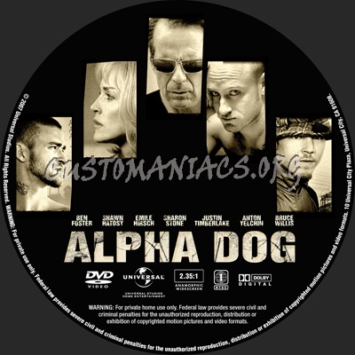 Alpha Dog dvd label