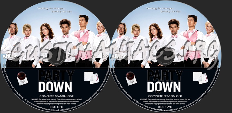 Party Down Season 1 dvd label