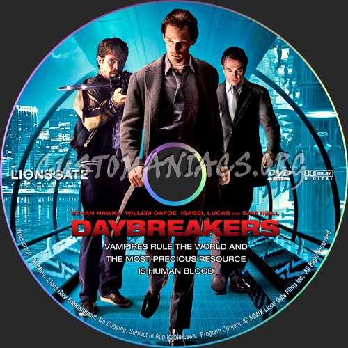 Daybreakers dvd label