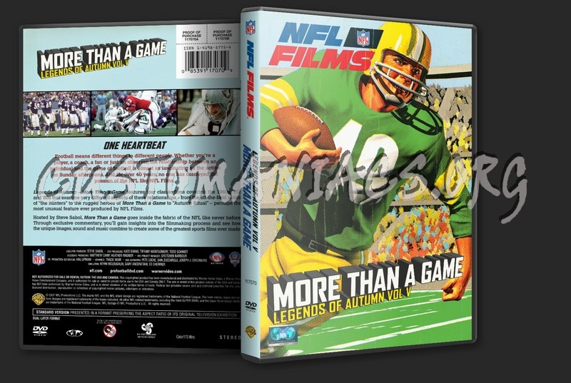 NFL Films More than a Game - Legends of Autumn Vol V dvd cover