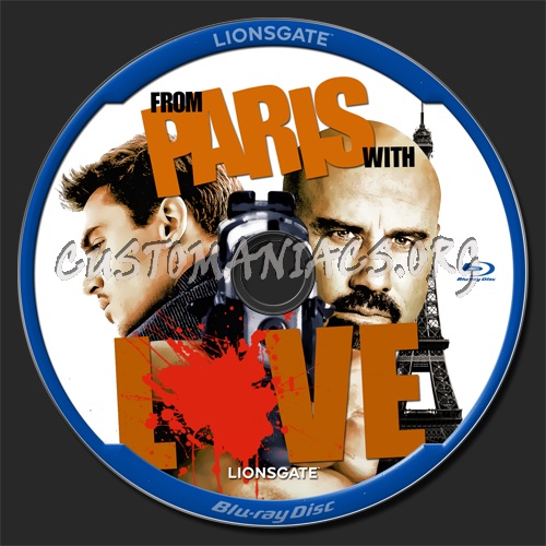 From Paris With Love blu-ray label
