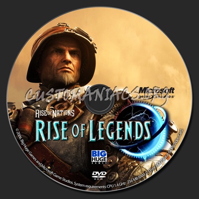 Rise of Nations: Rise of Legends dvd label