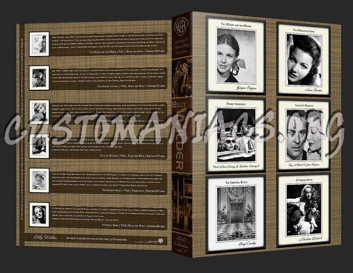 Billy Wilder DVD Collection dvd cover