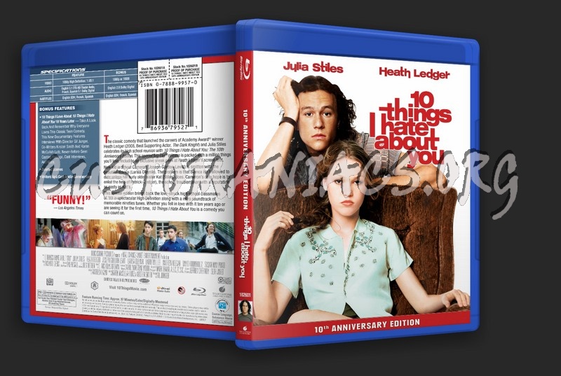 10 Things I Hate About You blu-ray cover