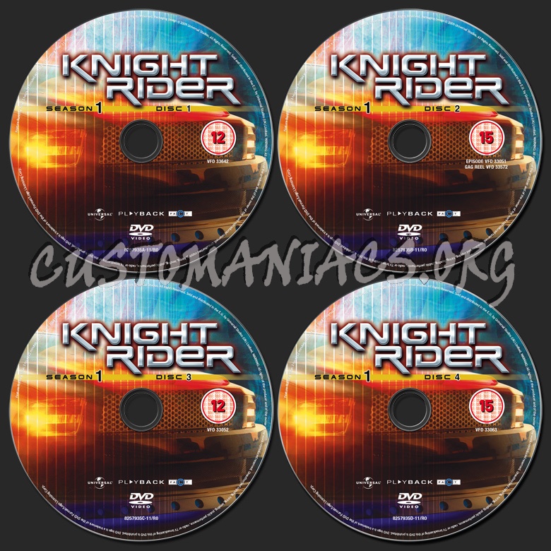 Knight Rider (2008) - Season 1 dvd label