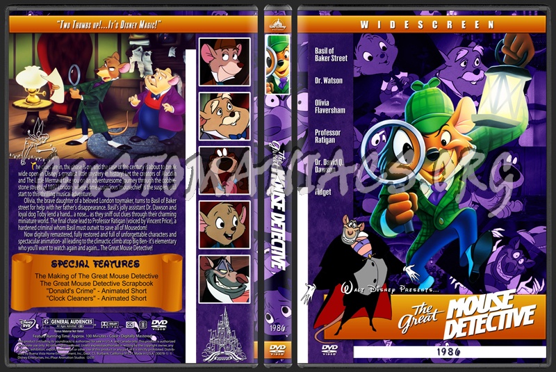 The Great Mouse Detective - 1986 dvd cover