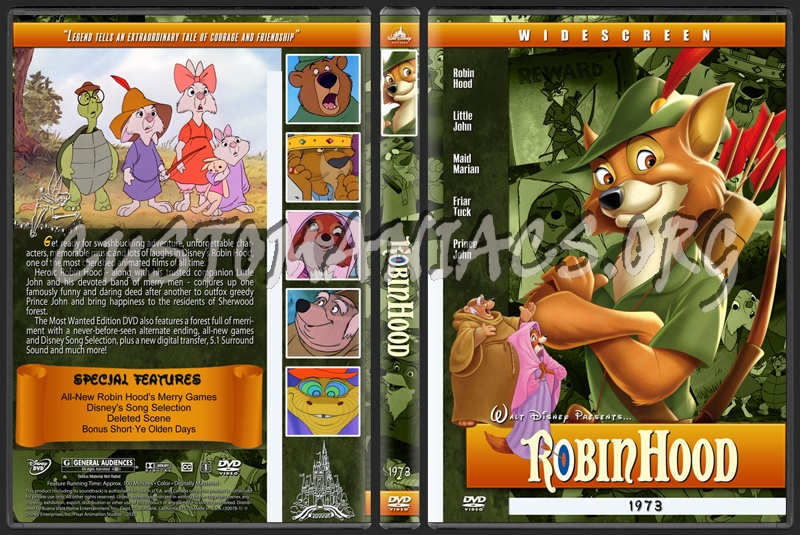 Robin Hood - 1973 dvd cover