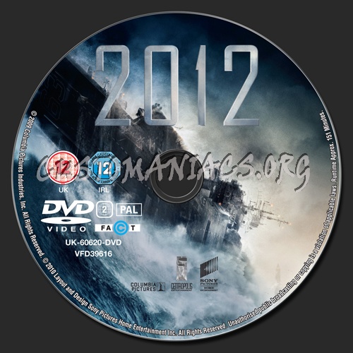 2012 dvd label